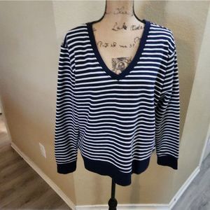 A‎ new day striped heavy weight sweatshirt plus size Xxl